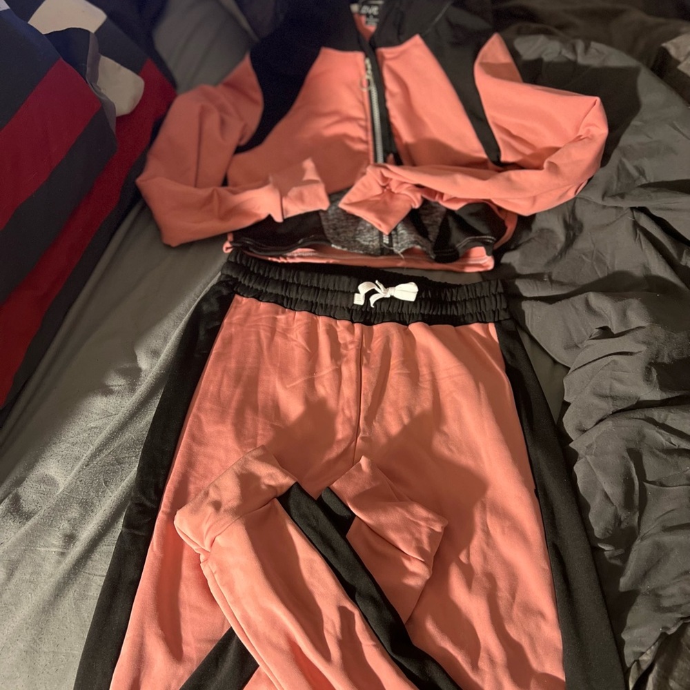 NWT jogger outfit Crop top hoodie